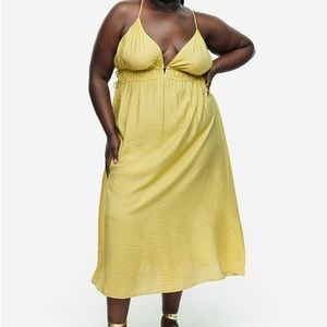 H&M Coral Drawstring-detailed dresss